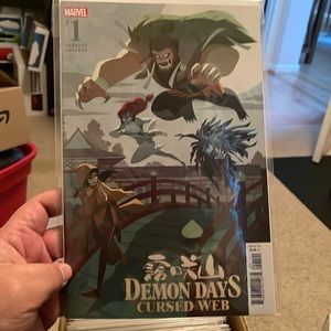 Marvel Comics DEMON DAYS CURSED WEB #1 first printing Gurihiru cover B variant